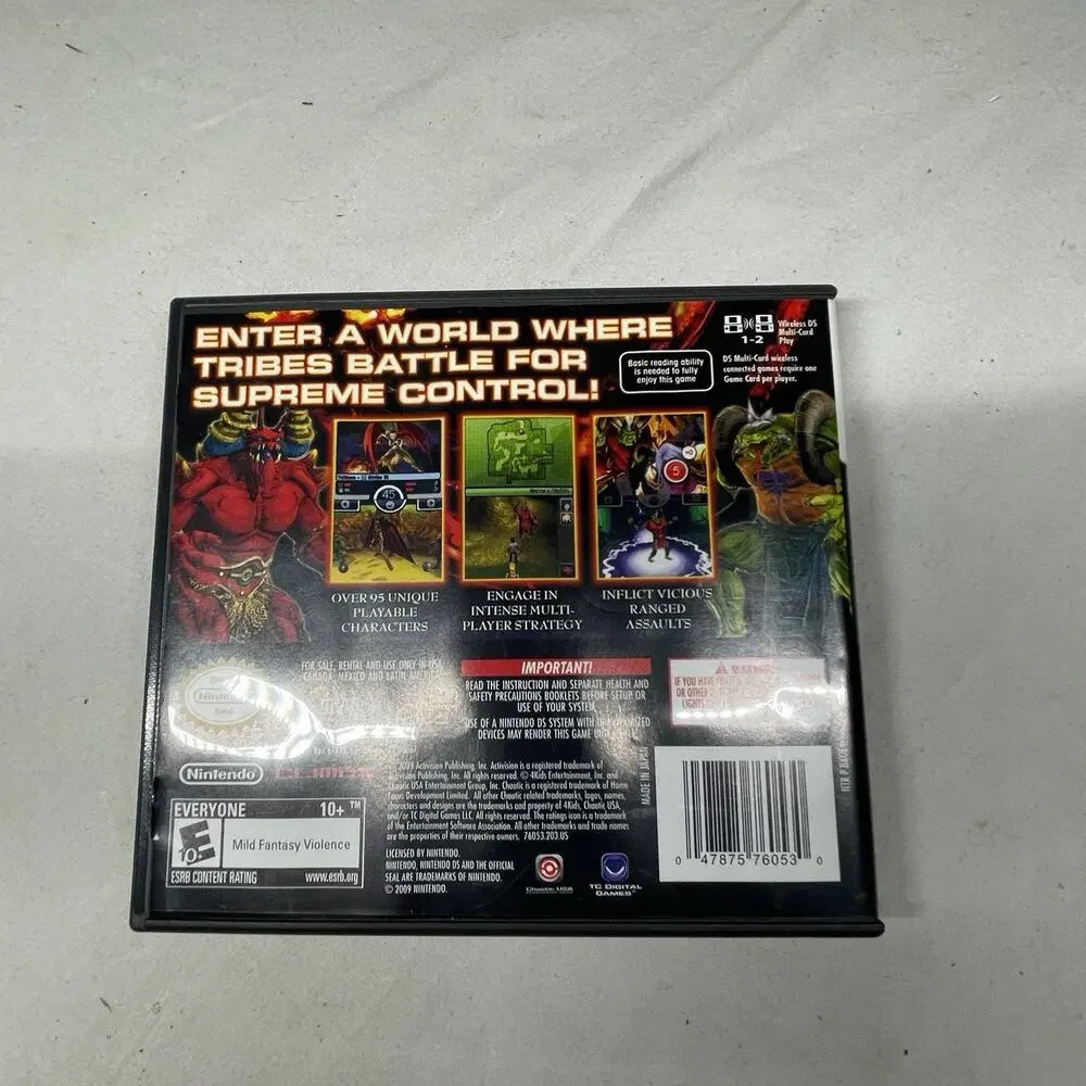 Chaotic: Shadow Warriors (Nintendo DS, 2009) Tested And Works